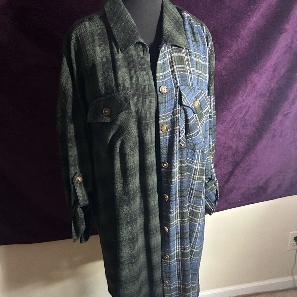 Torrid Green Plaid Shirt
